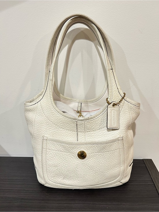 Coach Handbags - Coach Ergo Legacy shoulder bag crafted from pebbled leather. GUC